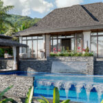 The One Bedroom Villa, The ultimate in villa living, complete with an infinity pool featuring 180° panoramic ocean views and outdoor terrace.