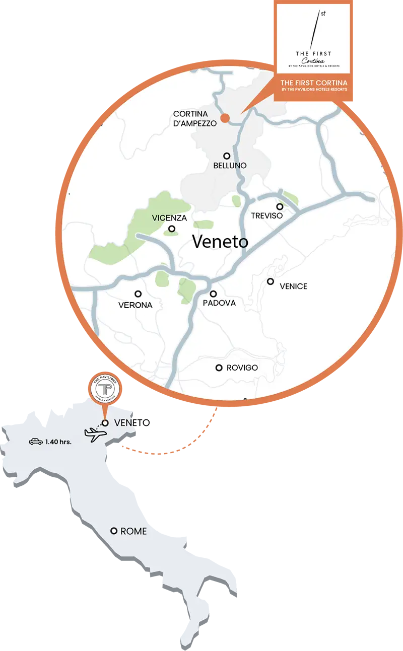 The First Cortina, Rome Map